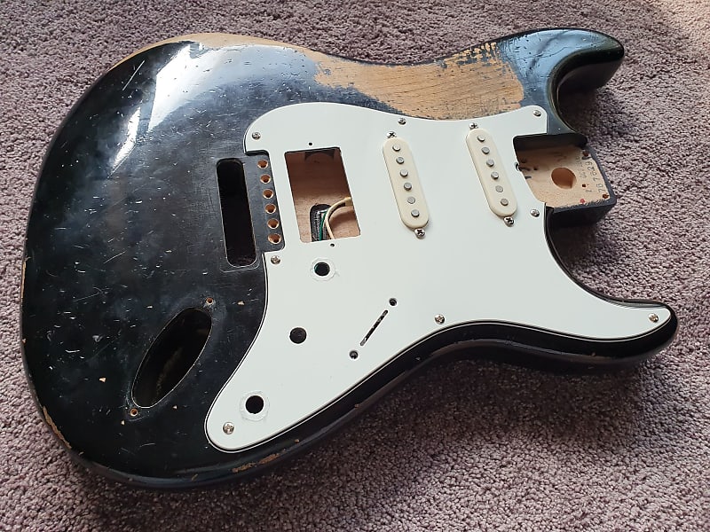 2008 Fender Road Worn 50s Stratocaster Ash Body Black Relic