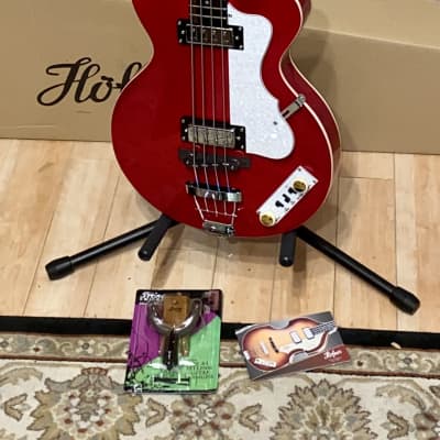 New Hofner Club Bass Ignition Pro Series Metallic Red , Such a Cool Bass, Support Indie Music Shops image 16