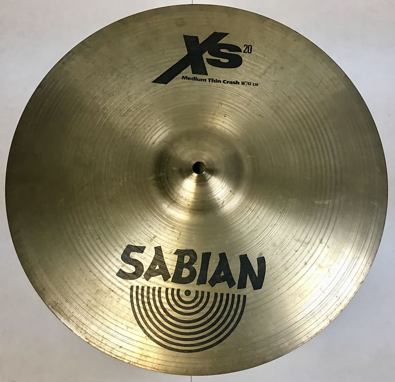Sabian 16" XS20 Medium Thin Crash Cymbal Natural image 1
