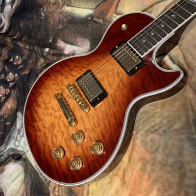 LIMITED EDITION RARITY 🍁🍂! 2019 Gibson 125th Anniversary Les Paul Supreme Autumn Burst Heritage Cherry Sunburst 490R 498T Ebony Fretboard Special Run Model USA Custom Shop Abalone 3A 5A Q Quilt Maple Figured F Top Back Gold Hardware for sale
