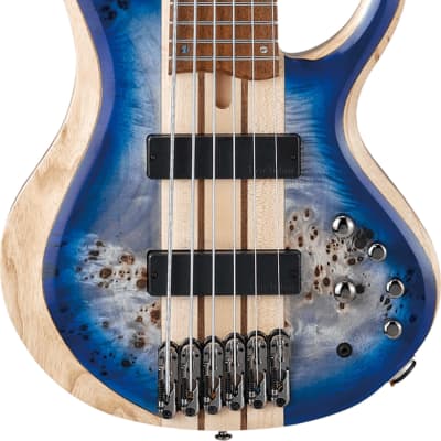 Ibanez BTB846 Bass Workshop 6-String Bass Guitar, Cerulean Blue Burst Low Gloss image 2