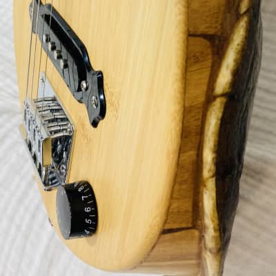 Turtle shell 4 string fretless slide guitar image 8