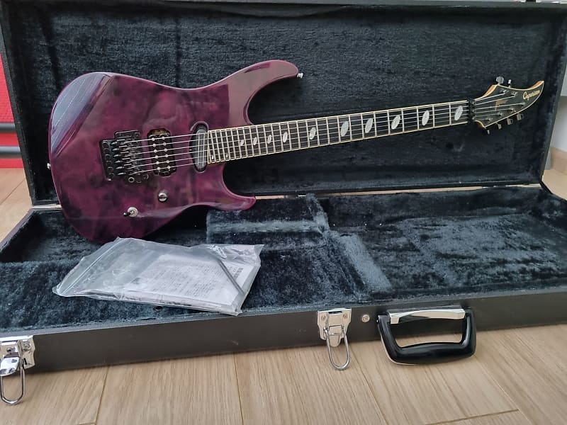 Caparison Horus M3 EF Black Rose + Seymour Duncan Pegasus + Original Hard  Case