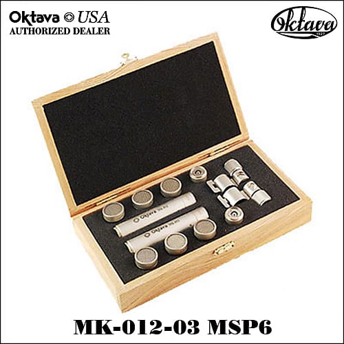 Oktava MK-012-03 MSP6 Multi Capsule Matched Stereo Pair - 2024 - Silver - New - Wood Jewelers Box image 1