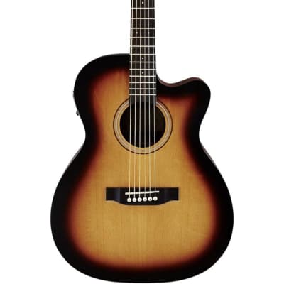 Austin |AA250SECSB | Acoustic Electric | 6 String | Righthand | Cut-A-Way | AA250SECSB | Orchestra | Sunburst | Acoustic image 12