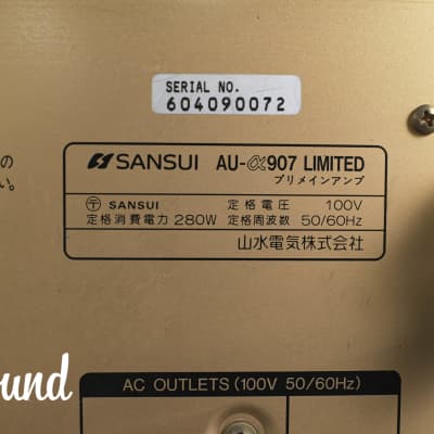 Sansui AU-α907 Limited Pre-main Amplifier in Very Good condition. image 23