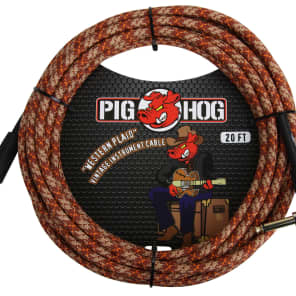 Pig Hog PCH20CPR 1/4" TS Straight Instrument Cable - 20'