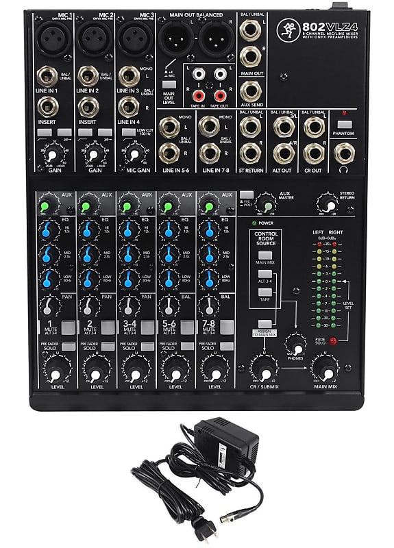 Mackie 802VLZ4 - 8-Channel Ultra Compact Mixer