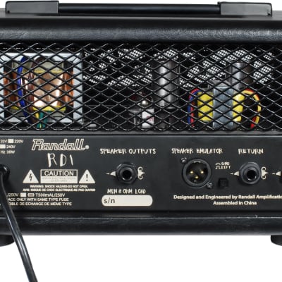 Randall Diavlo RD1H 1-Watt Guitar Amp Head with FX Loop and Speaker Emulated XLR Direct Output image 2