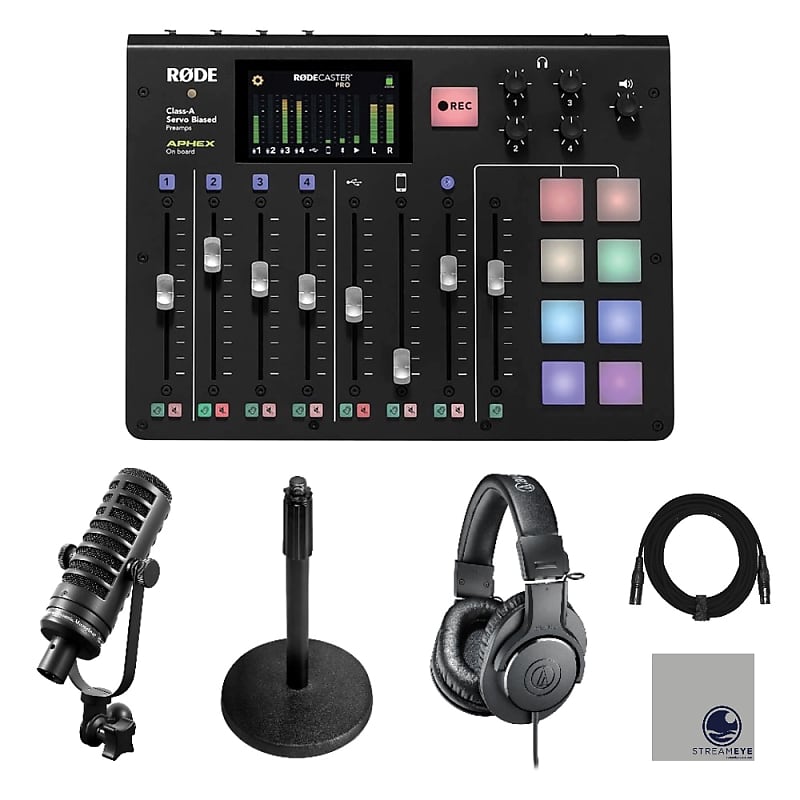 Rode RODECaster Pro Podcast Production Studio with MXL BCD-1