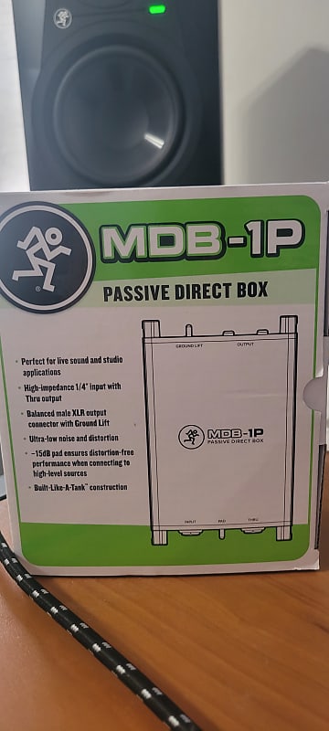 Mackie MDB-1P Passive Direct Box 2010s - Black image 1