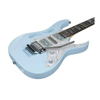 Ibanez Steve Vai Signature 6-String Electric Guitar with Case (Right-Handed, Blue Powder) image 3