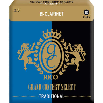 Rico Grand Concert Select Traditional Bb Clarinet Reeds Strength 3.5 Box of 10 image 2
