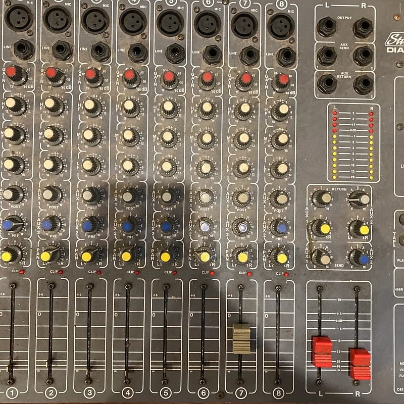 StudioMaster Diamond 8-2. Eight Input / Output Mixer - | Reverb