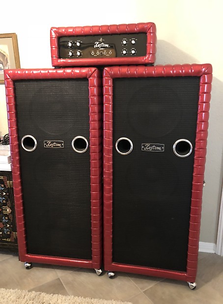 Kustom K200B-1 - Red Sparkle -  Bass Amp and Cabinets. image 1