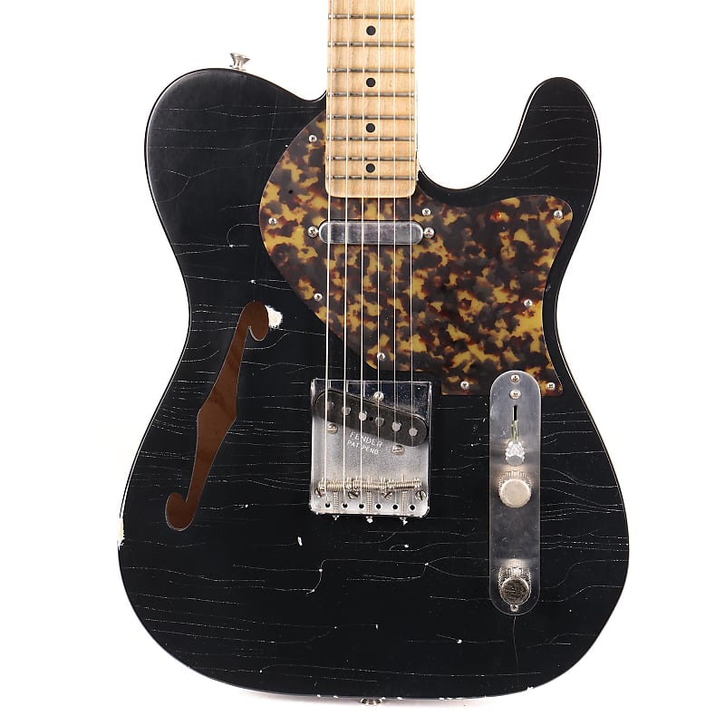 Berly Guitars Thinline T-Style Black Used imagen 1