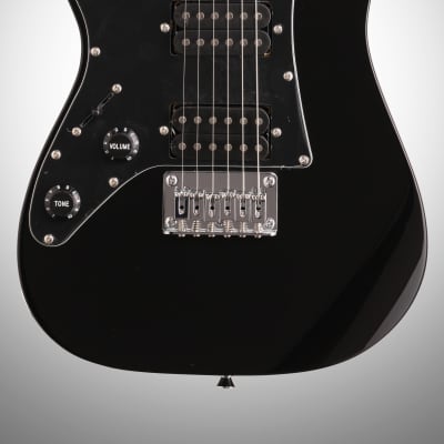 Ibanez GRGM21L Mikro Left-Handed Electric Guitar, Black Night image 3