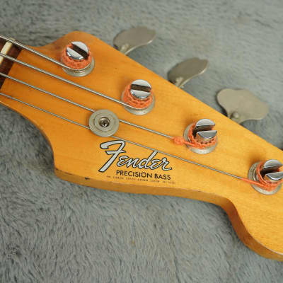 1966 Fender Precision Bass Original Fiesta Red + OHSC image 12