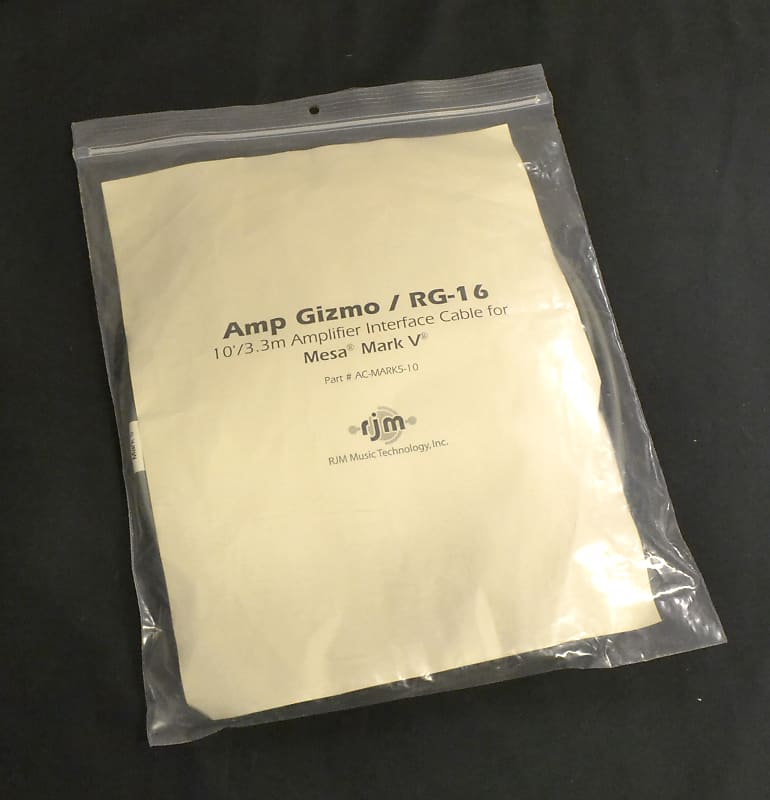 RJM Amp Gizmo / RG16 Interface Cable for Mesa Mark V Reverb