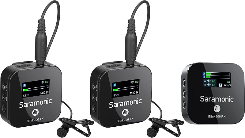 Saramonic Blink 900 Dual Wireless Lavalier Microphone System - Band B2