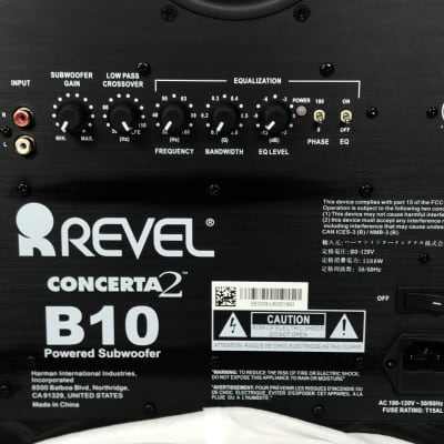 Revel Concerta2 B10 (High Gloss Black) Powered Subwoofer image 6