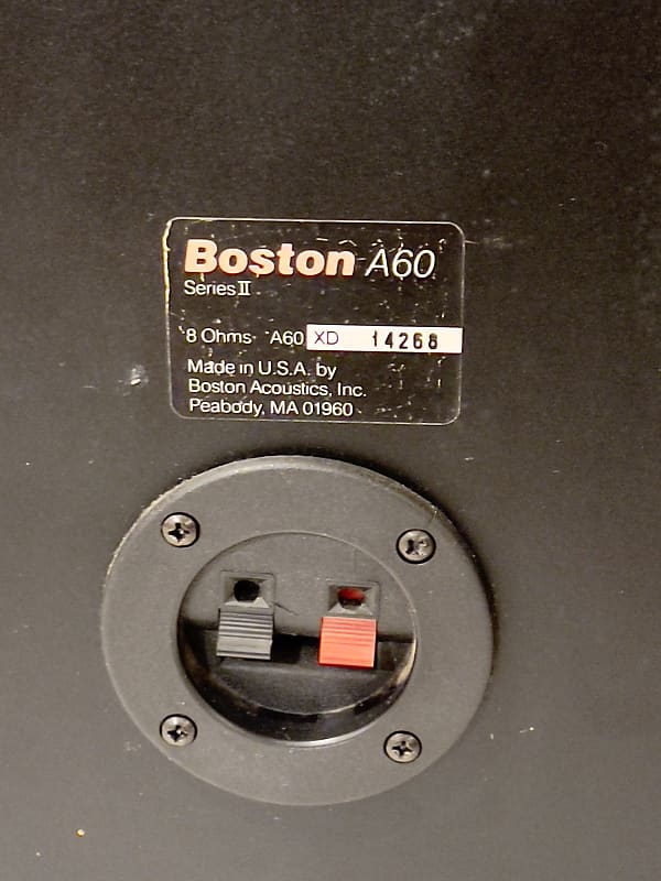 Boston Acoustics A60 Series II bookshelf speakers 1980s Rosewood