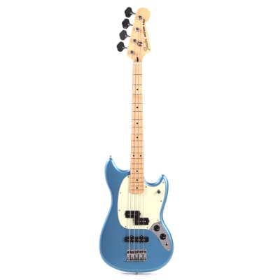 Fender Player Mustang Bass PJ Lake Placid Blue w/Mint Pickguard (CME Exclusive) image 4