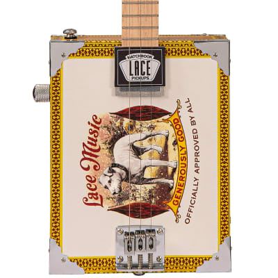 Lace Cigar Box Electric Guitar ~ 3 String ~ Pero Pup image 7