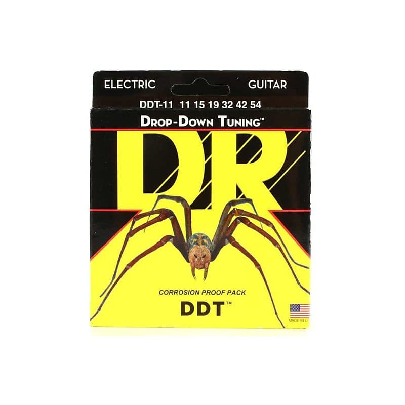 DR STRINGS DDT 11 Drop-Tuning 11/54 Corde per Chitarra Elettrica image 1