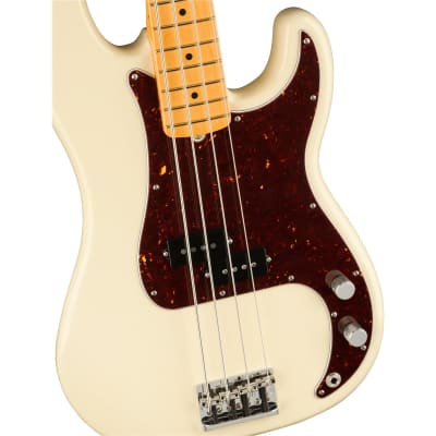 Fender American Professional II Precision Bass Guitar, Maple Fingerboard, Olympic White image 10