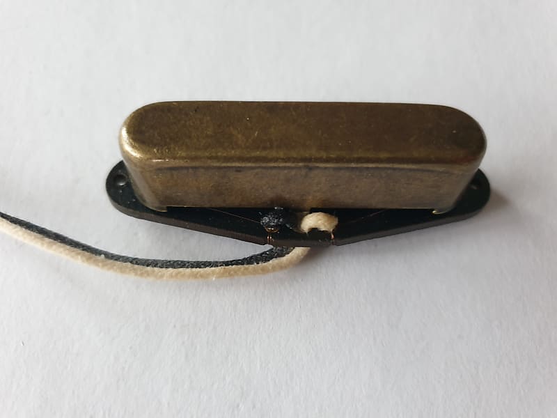 Telecaster guitar relic antique brass alnico 5 neck pickup image 1