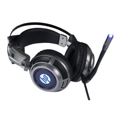 HP H200 Wired Gaming Headset with Mic and LED Light (Black) image 2