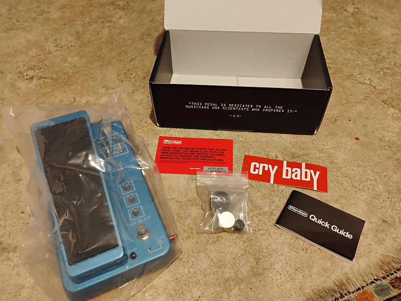 Dunlop Justin Chancellor Signature Cry Baby Wah 2021 - Present - Blue image 1