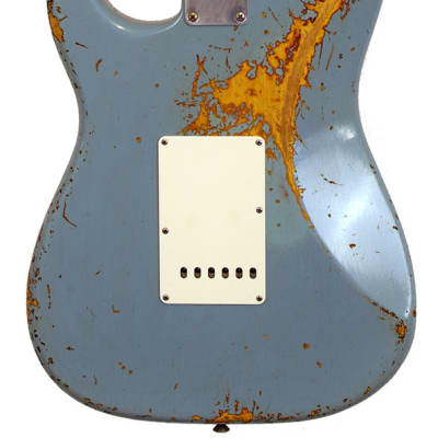 Fender Stratocaster 59 Hv Relic Blue MB-PW image 4