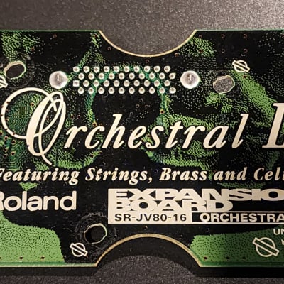 Roland SR-JV80-16 Orchestral II Expansion Board 1990s - Green | Reverb