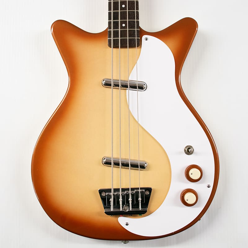 Danelectro '59DC Long Scale Bass Guitar - Copper Burst image 1