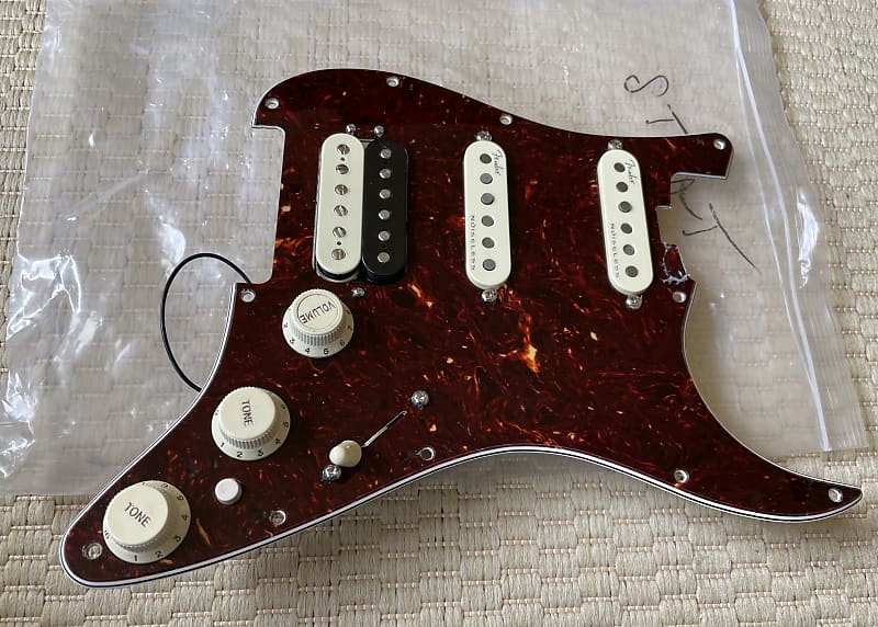 Fender Elite Stratocaster HSS ShawBucker PickGuard Assembly Reverb