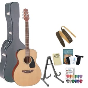 Takamine Pro Series P1M Acoustic-Electric Guitar Kit w Hard Case, Strap, Stand image 1
