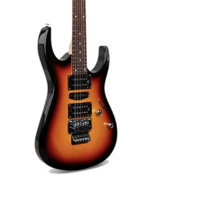 Smiger SG5TB Beginner Electric Guitar Starter Kit with Practice Amp 2023 - Black Burst & Painted Tb Orange image 1