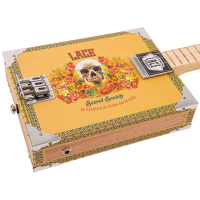 Lace Cigar Box Electric Guitar ~ 3 String ~ Secret Society image 5