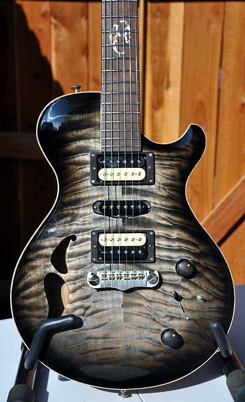 2009 Jason Z Schroeder JZS Custom Traditional SingleCut KOI Charcoal Burst Brazilian Rosewood Guitar image 1