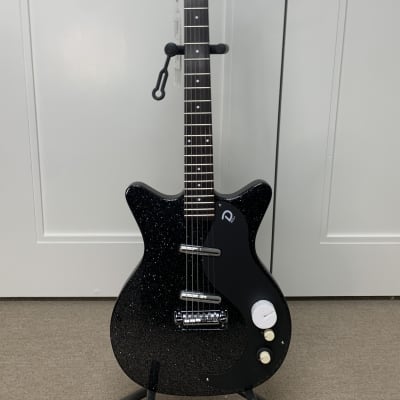 Danelectro Blackout '59 Electric Guitar - Black Metal Flake - Floor Model w/FREE GUITAR PEDAL image 1