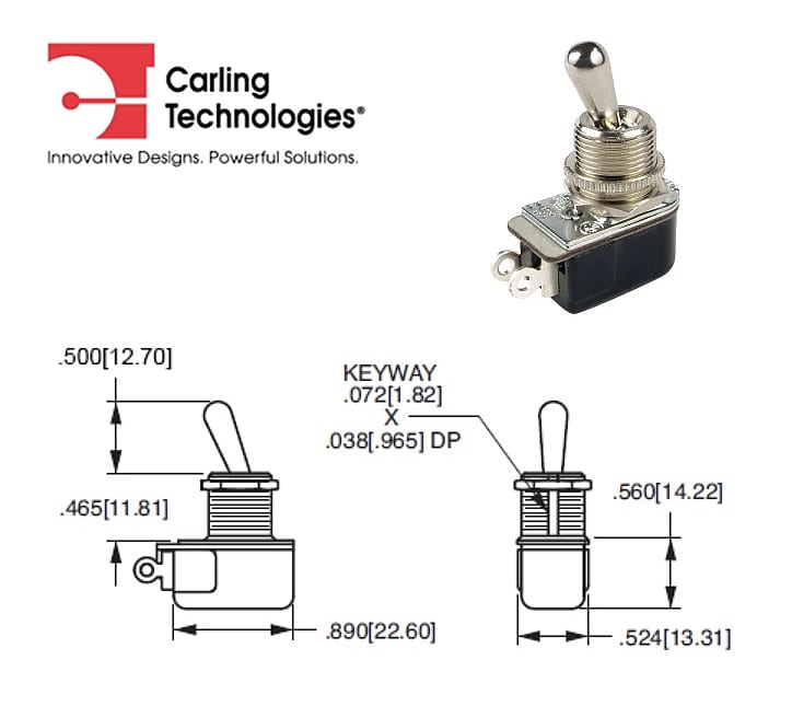 Carling 11063, toggle switch SPST Reverb