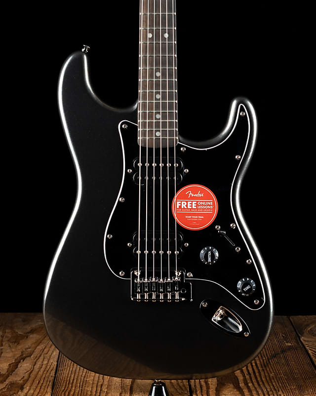 Squier Affinity Series Stratocaster HH - Charcoal Frost | Reverb