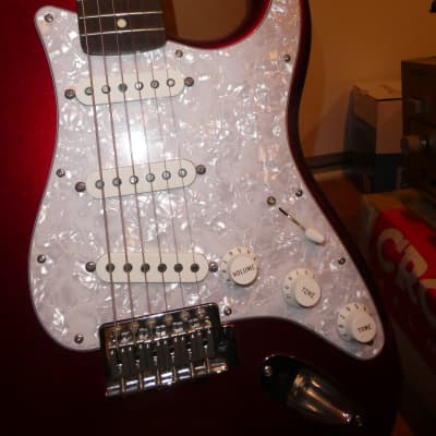 Squier Vintage Modified Surf Stratocaster 2012 - 2018 - Candy Apple Red image 11