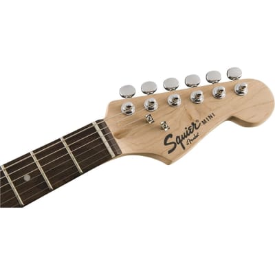 Squier by Fender Mini Stratocaster Beginner Electric Guitar - Indian Laurel Fingerboard - Black image 5