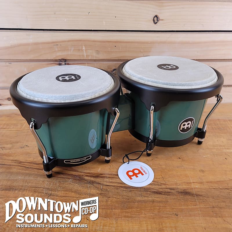Meinl Journey series ボンゴ グリーン Meinl Journey Series ABS Bongos, 6.5