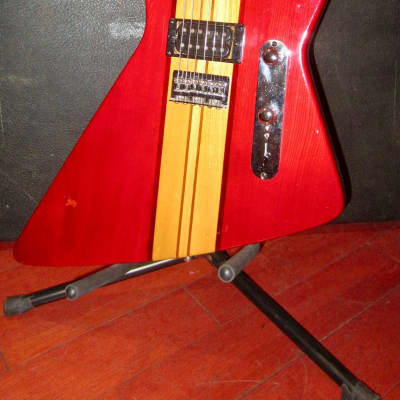 1982 Harmony Marquis Explorer Red and Natural w/ Original Hard Case image 1
