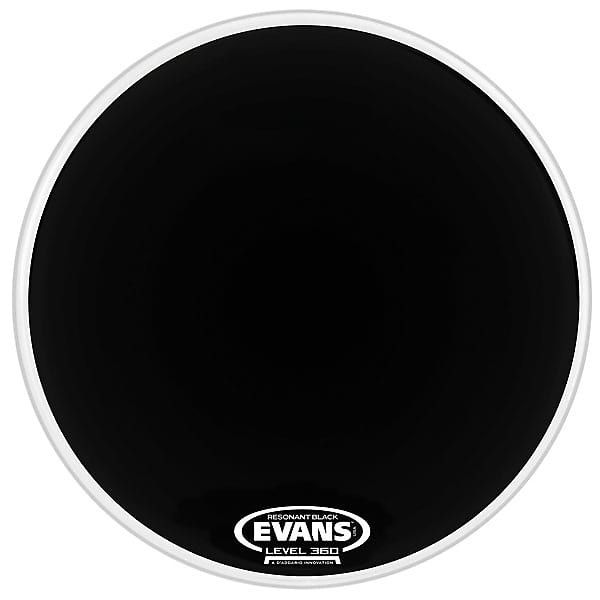 Evans BD20RBG Resonant Black Bass Drum Drumhead - 20 in. image 1