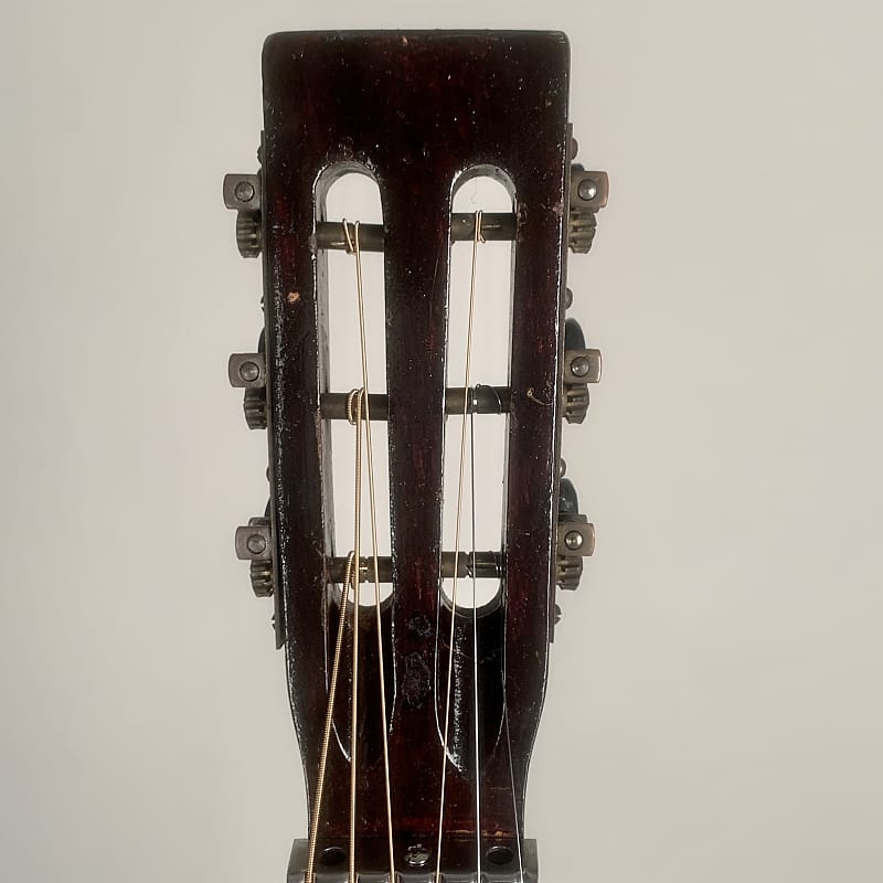 1920's-30's Oahu Hawaiian Square Neck Slide Parlor Acoustic Guitar  Cleveland Made w/Girlies